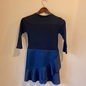 Girls black and navy dress.